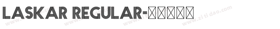 Laskar Regular字体转换